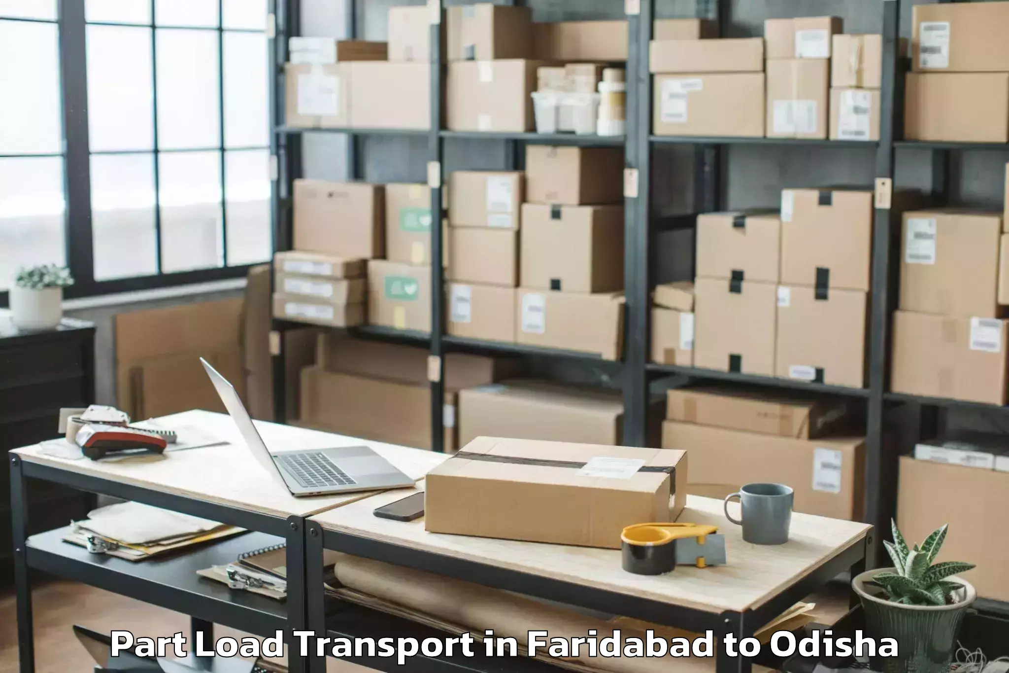 Professional Faridabad to Taliha Part Load Transport